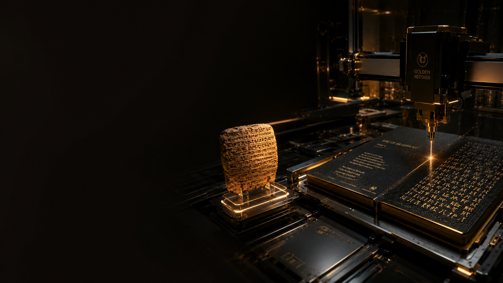 Durable record foundry preserving ancient writing into future media